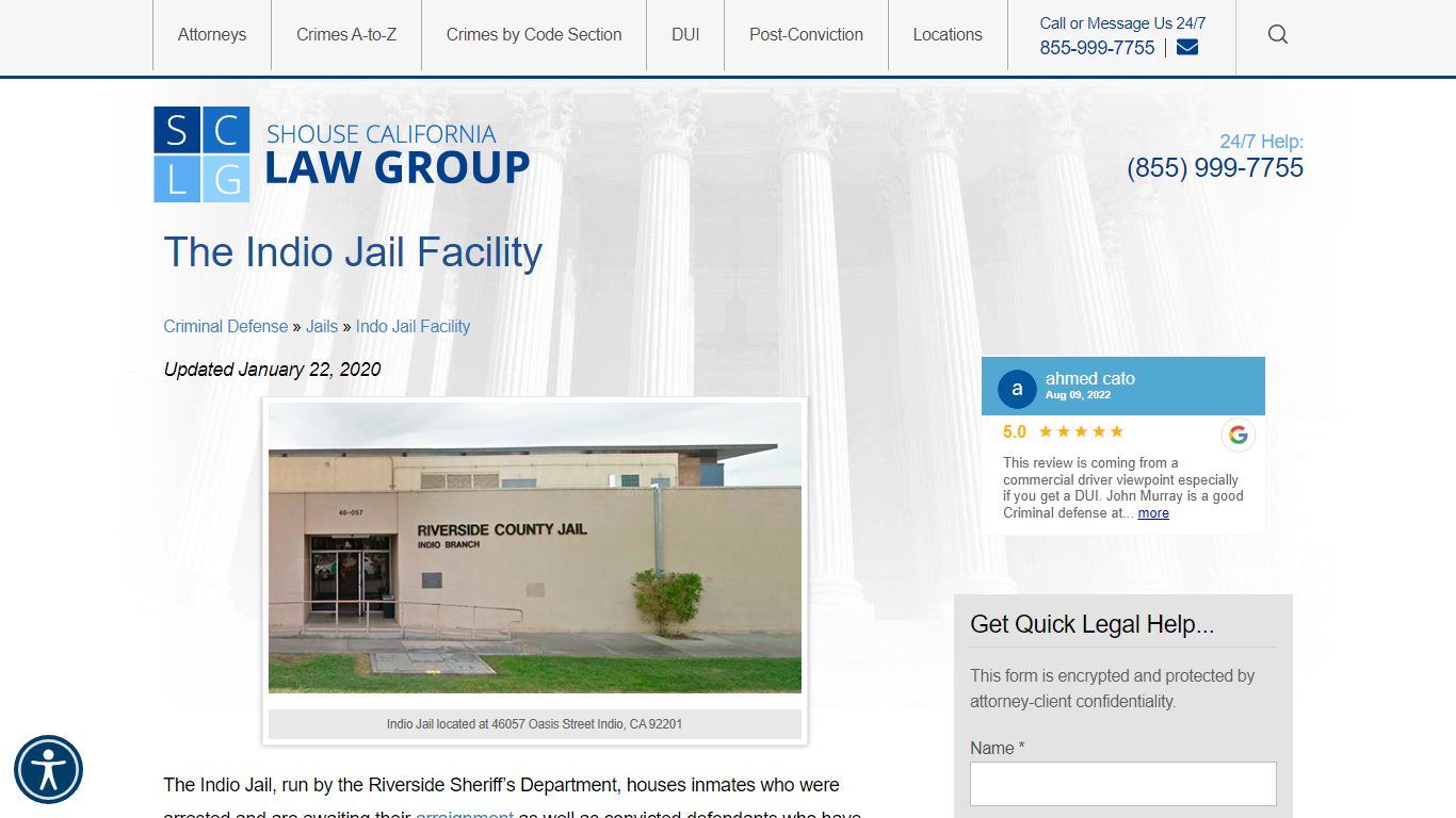 Indio CA Jail Information - Location, Visiting, Bail, Safety